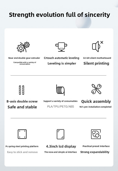 Tranx 3D's newly upgraded, fully automatic leveling 3D printer, the Hi Combo, boasts high precision, high speed, and multi-color printing capabilities.