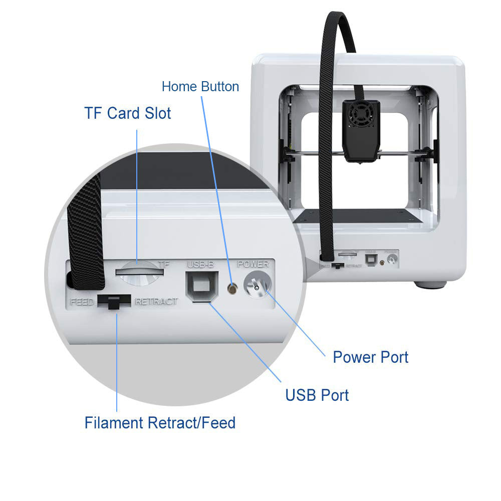 EasyThreed NANO 3D Printer - A Compact Mini Desktop Model for Toys and Home Use, X20 Version
