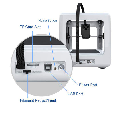 EasyThreed NANO 3D Printer - A Compact Mini Desktop Model for Toys and Home Use, X20 Version