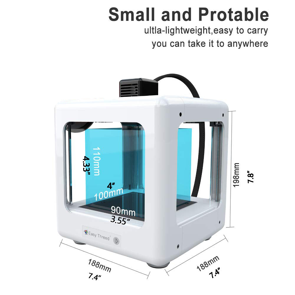 EasyThreed NANO 3D Printer - A Compact Mini Desktop Model for Toys and Home Use, X20 Version