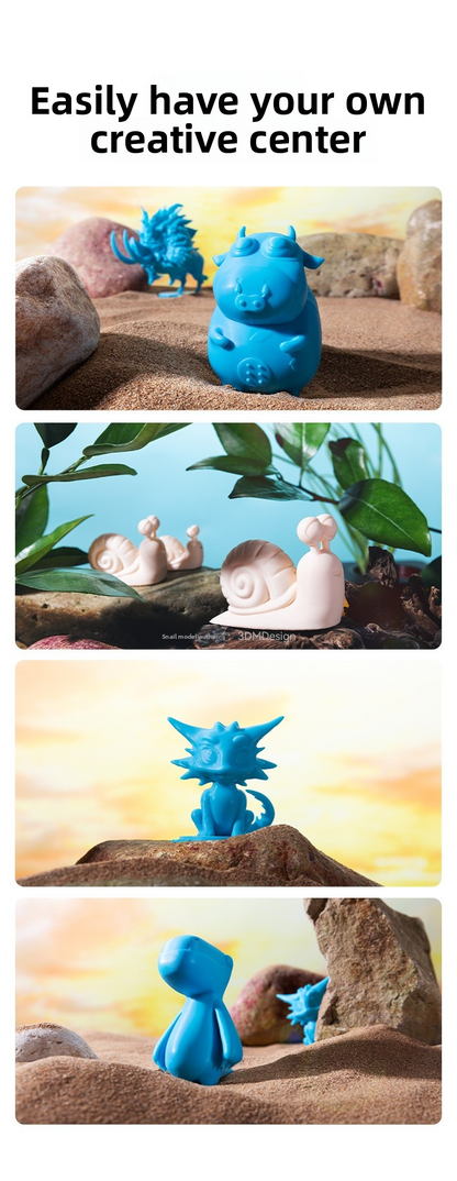 Chuangxiang 3D's HALOT R6 Light-Cured 3D Printer for High-Precision Household DIY Printing of Children's Toys and Figurines