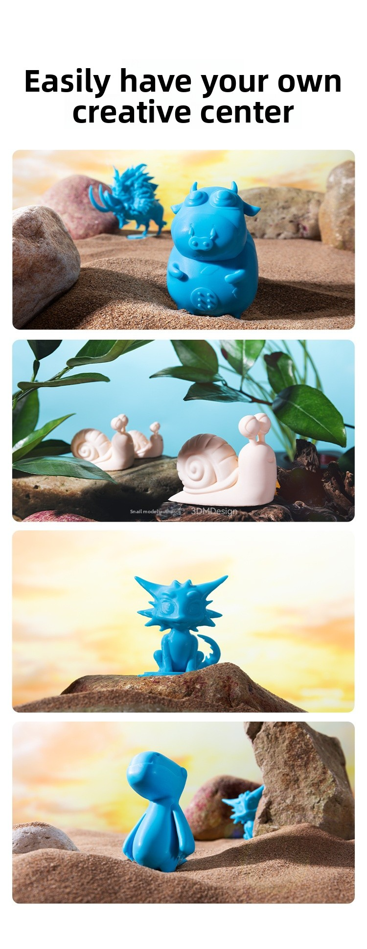 Chuangxiang 3D's HALOT R6 Light-Cured 3D Printer for High-Precision Household DIY Printing of Children's Toys and Figurines