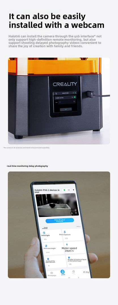 Chuangxiang 3D's HALOT R6 Light-Cured 3D Printer for High-Precision Household DIY Printing of Children's Toys and Figurines